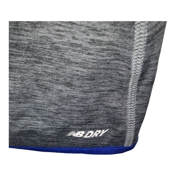 New Balance Women Athletics Half Zip Fitted Light Jacket 2X Gray/royal Blue - Picture 4 of 7
